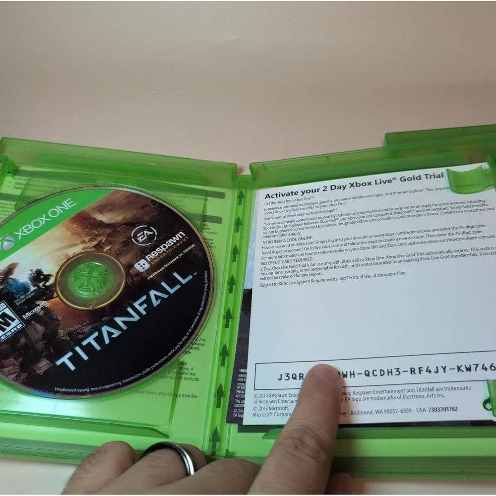 Xbox One Call of Duty WWII and Titanfall 2 Game Lot Bundle Activision EA EUC